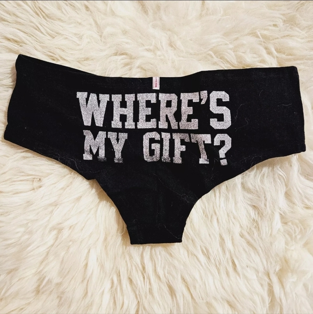 NEW Victoria's Secret PINK Vintage Glitter Panties